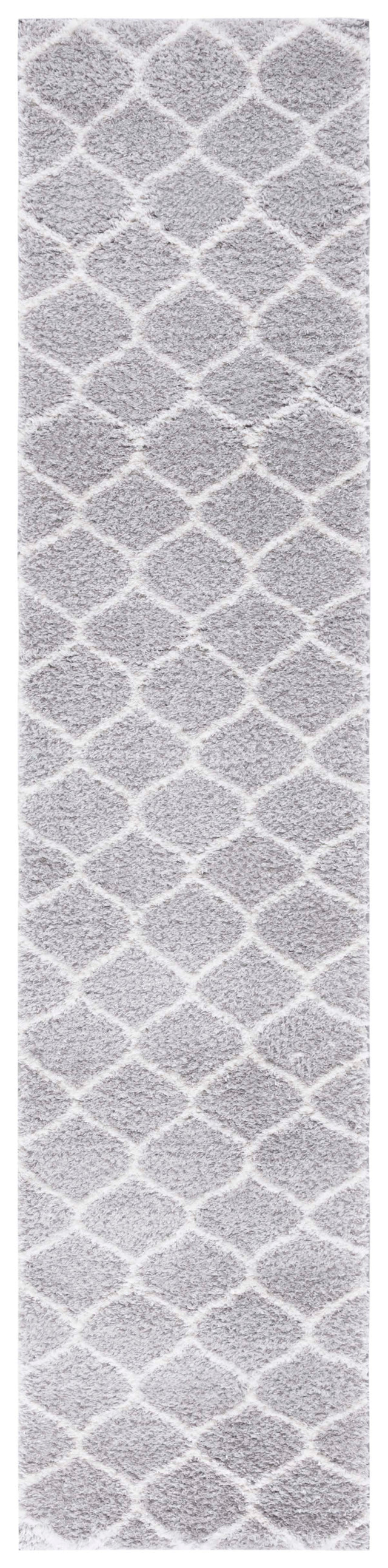 Safavieh Tahoe Shag Tho677F Light Grey/White Rug.
