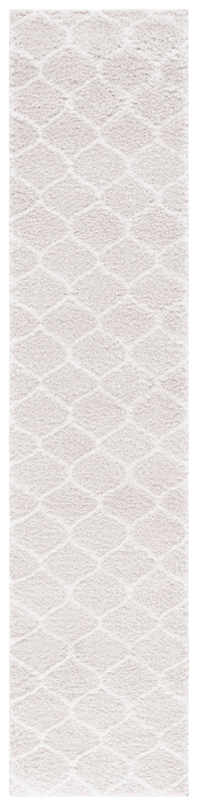 Safavieh Tahoe Shag Tho677G Silver/White Rug.