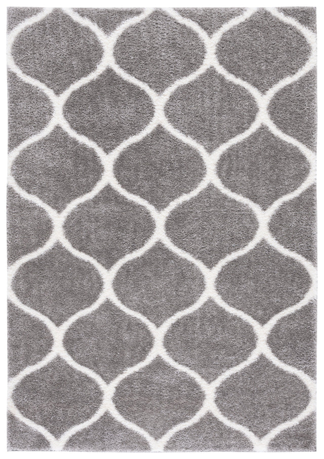 Safavieh Tahoe Shag Tho677H Grey/White Rug.
