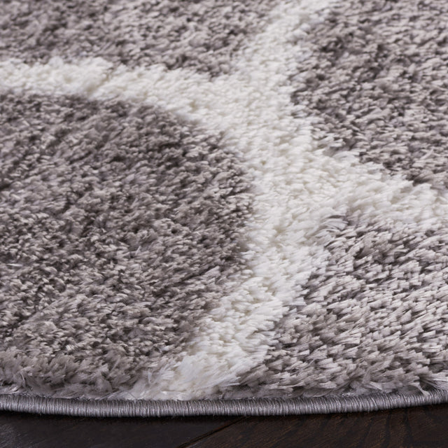 Safavieh Tahoe Shag Tho677H Grey/White Rug.