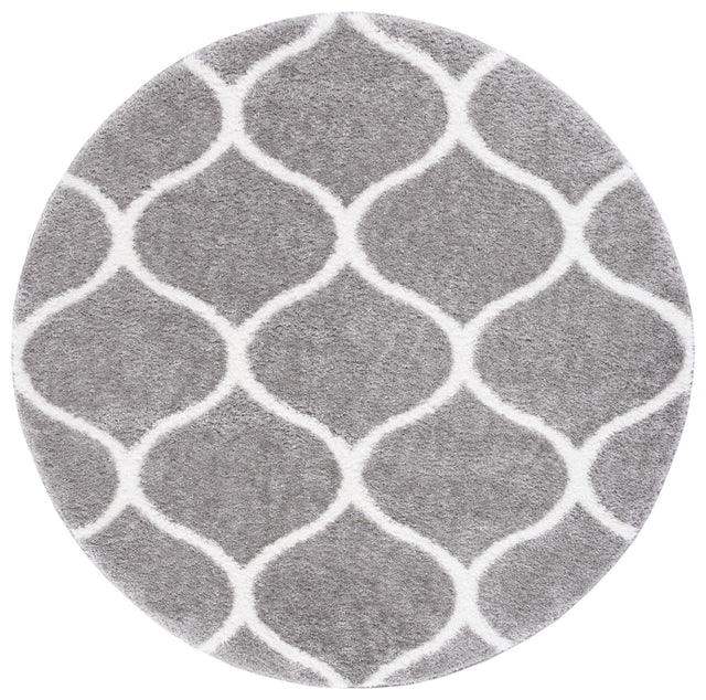 Safavieh Tahoe Shag Tho677H Grey/White Rug.