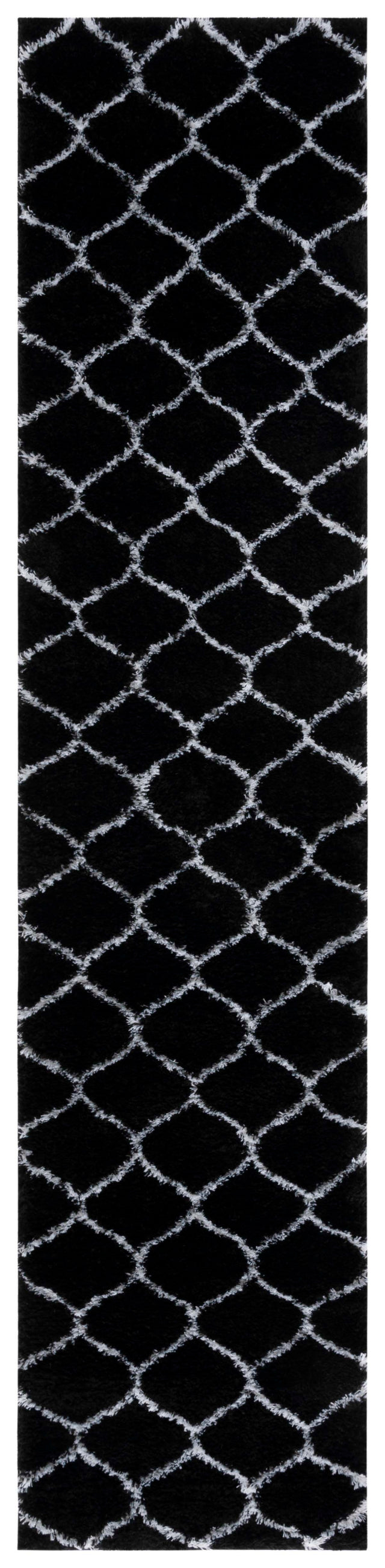 Safavieh Tahoe Shag Tho677Z Black/White Rug.
