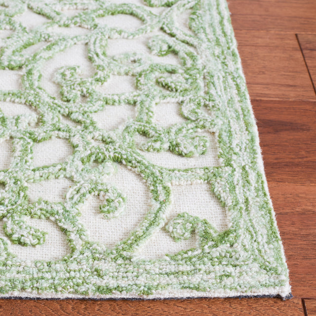 Safavieh Trace Trc103Y Ivory/Green Rug.