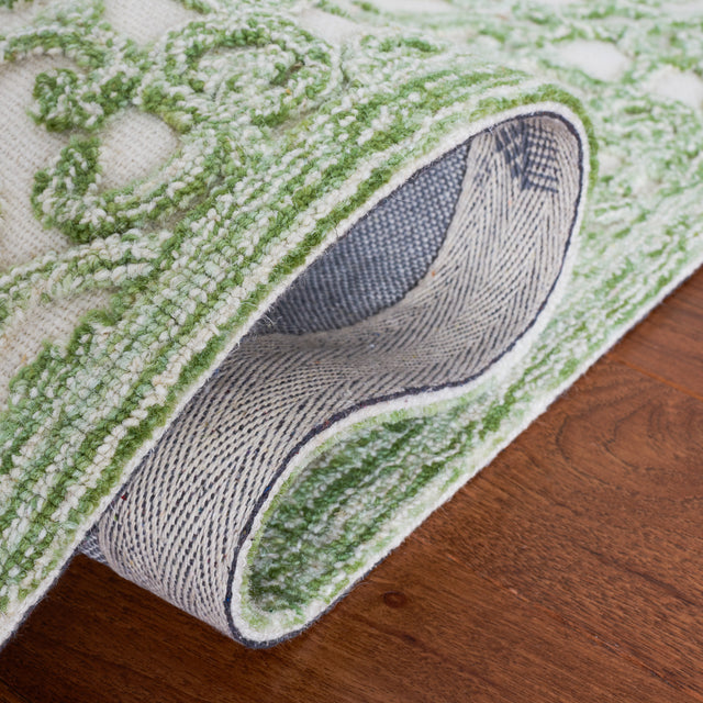 Safavieh Trace Trc103Y Ivory/Green Rug.