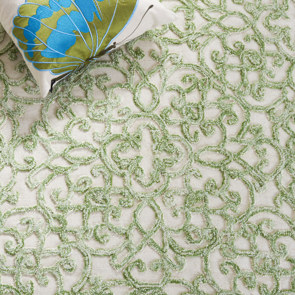 Safavieh Trace Trc103Y Ivory/Green Rug.