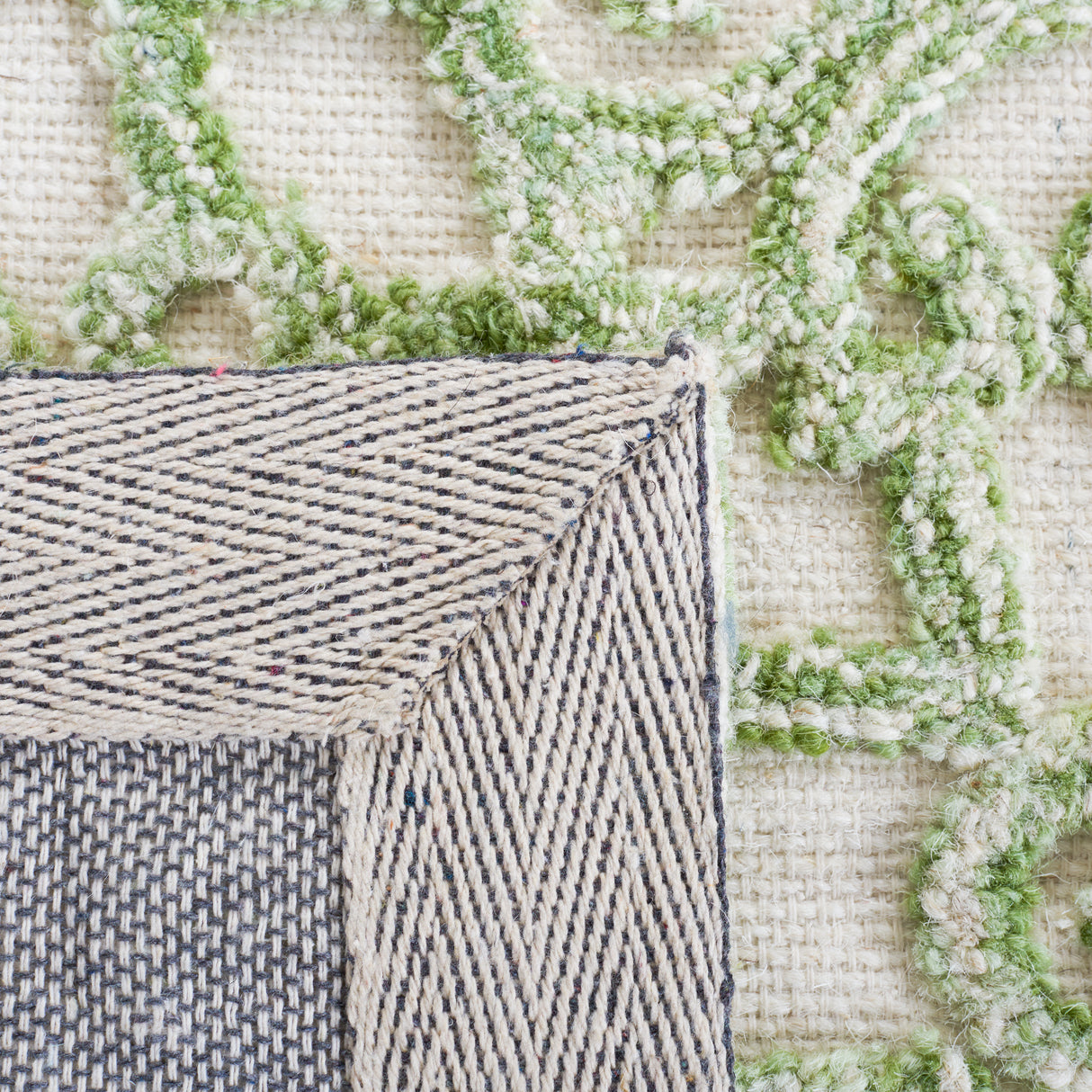 Safavieh Trace Trc103Y Ivory/Green Rug.