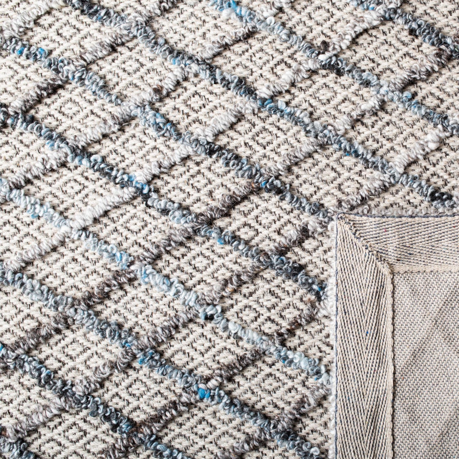 Safavieh Trace Trc204M Blue/Black Rugs.