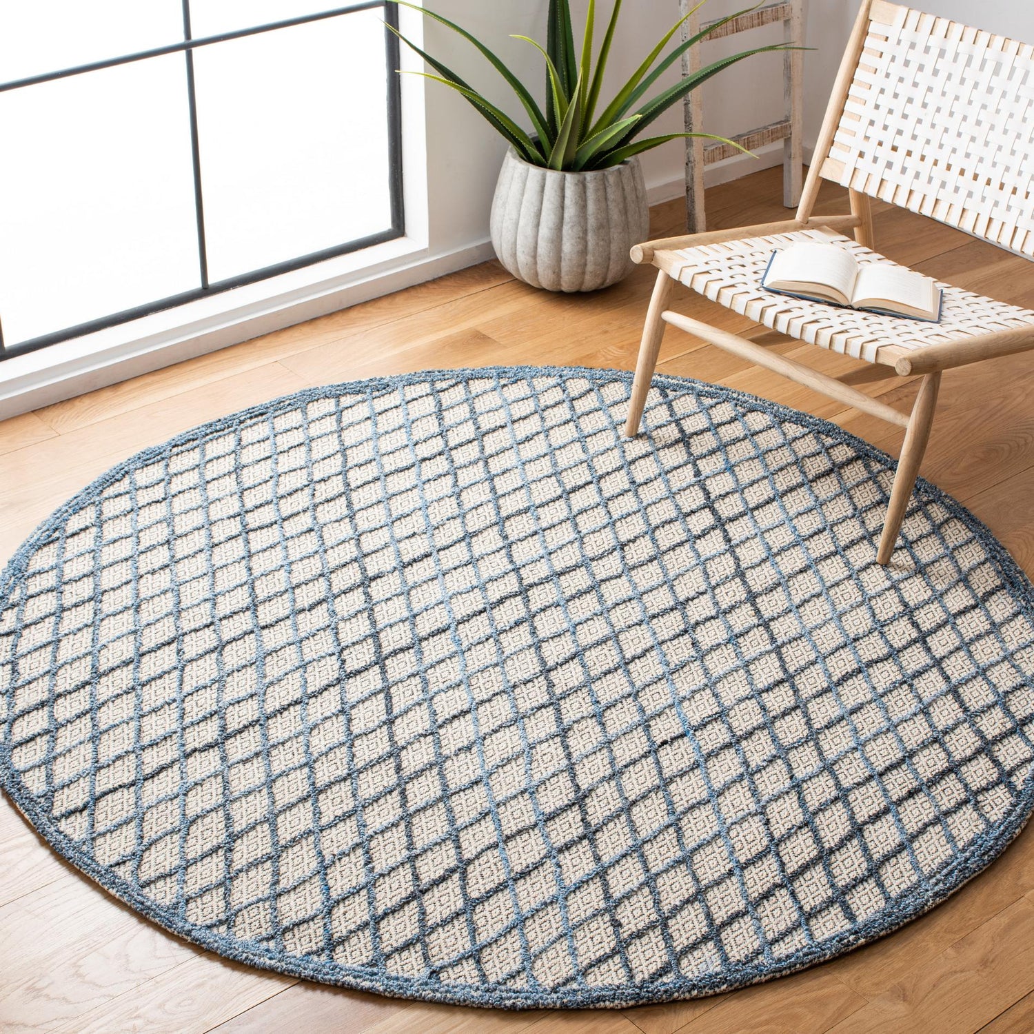 Safavieh Trace Trc204M Blue/Black Rugs.