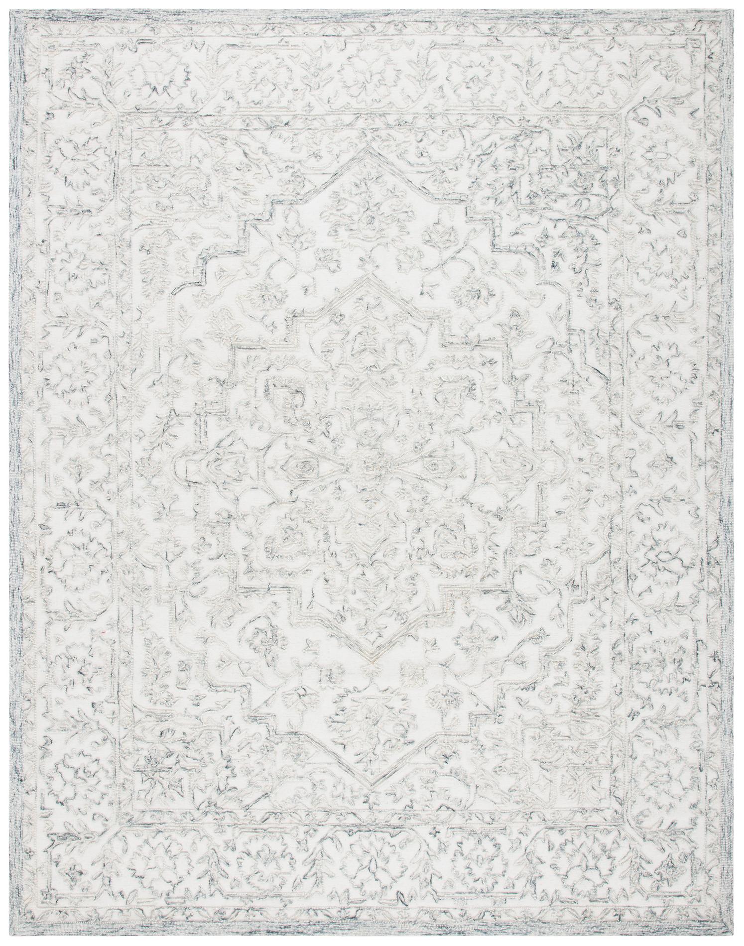 Safavieh Trace Trc302H Ivory/Charcoal Rugs.