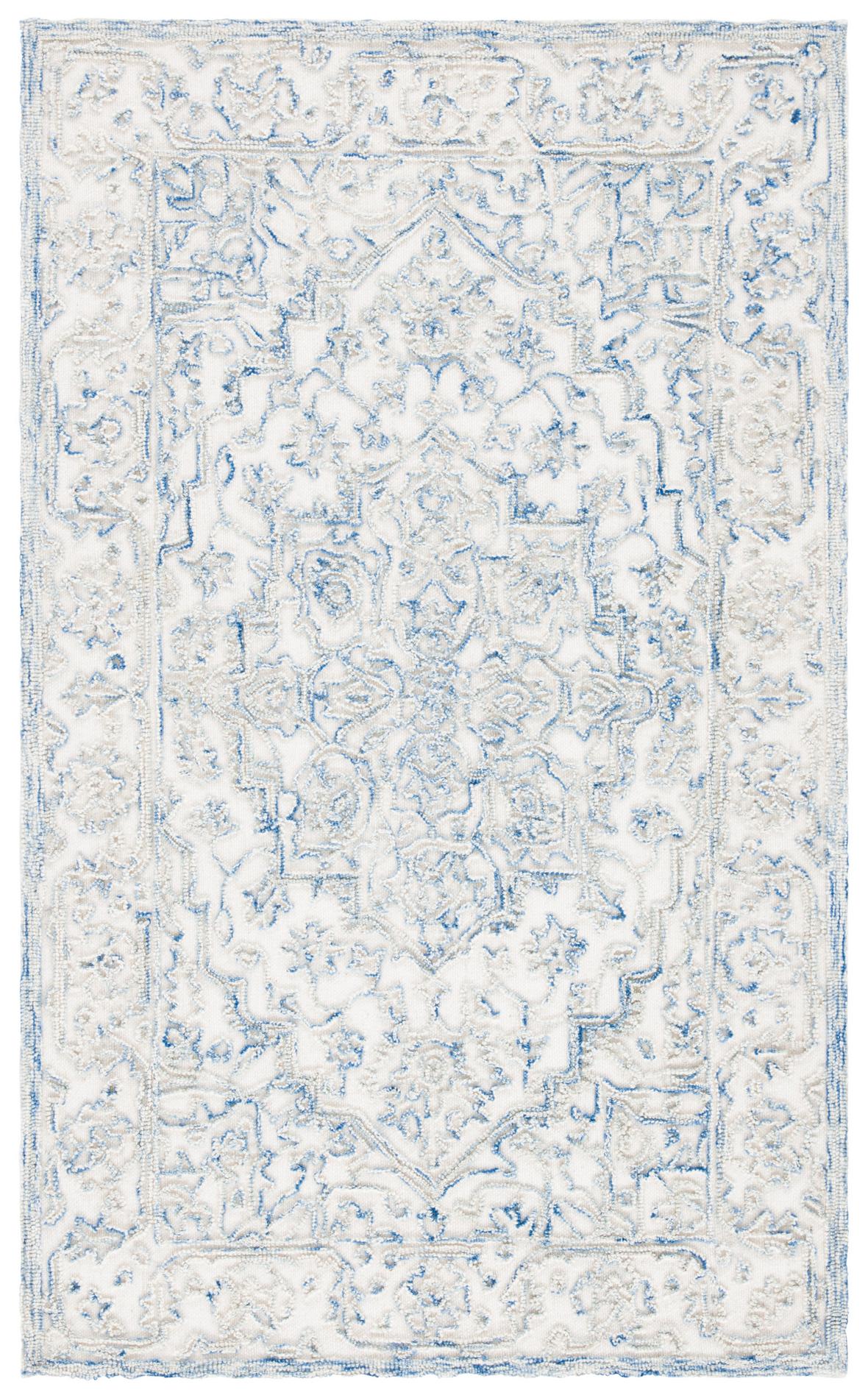 Safavieh Trace Trc302M Ivory/Blue Rugs.