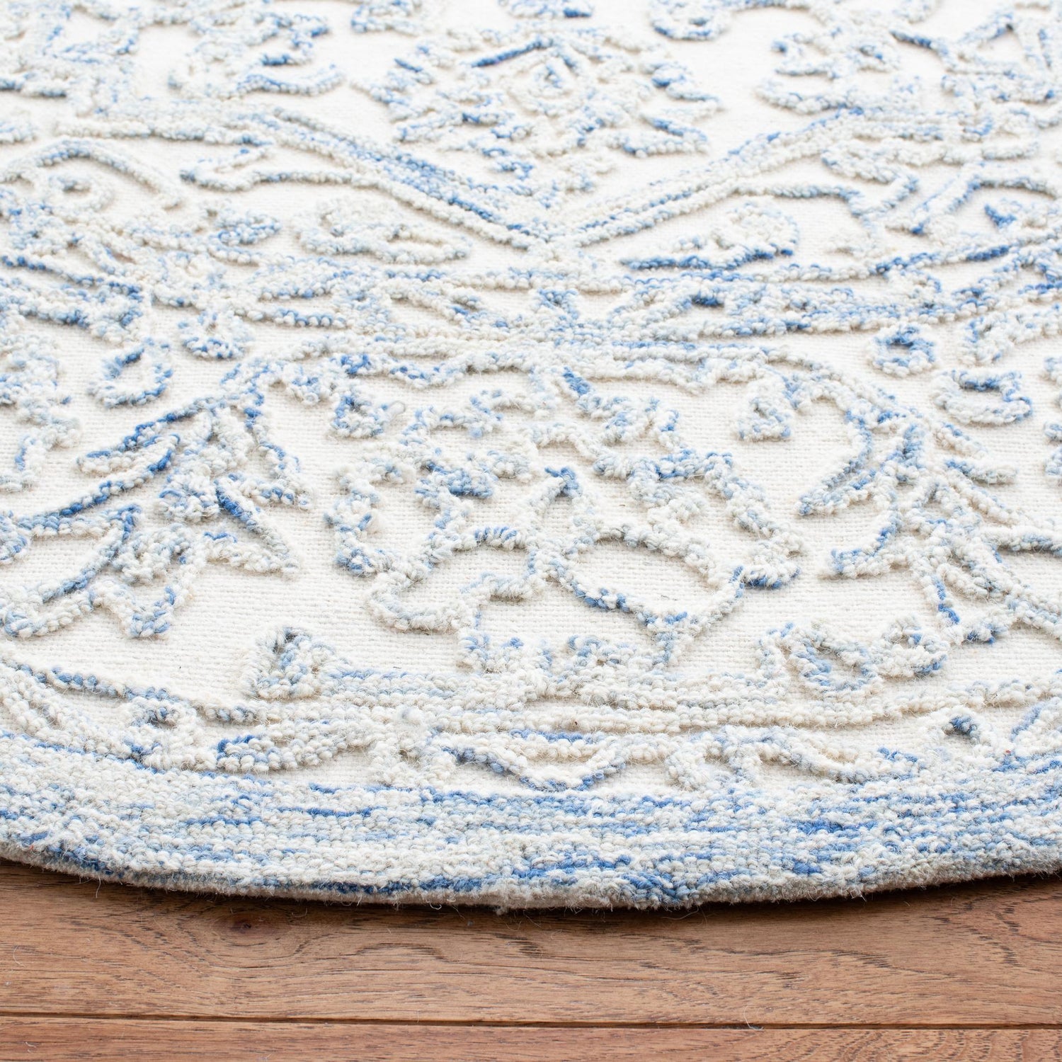 Safavieh Trace Trc302M Ivory/Blue Rugs.