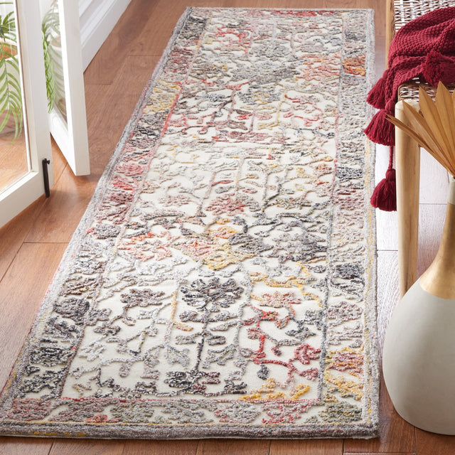 Safavieh Trace Trc303Q Red/Ivory Rug.