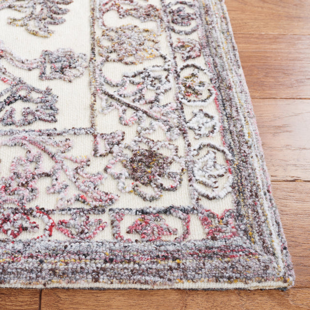 Safavieh Trace Trc303Q Red/Ivory Rug.