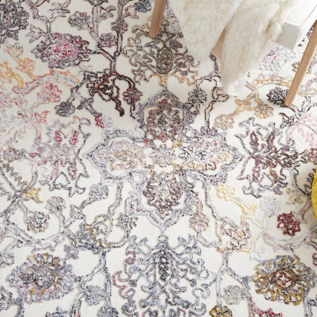 Safavieh Trace Trc303Q Red/Ivory Rug.