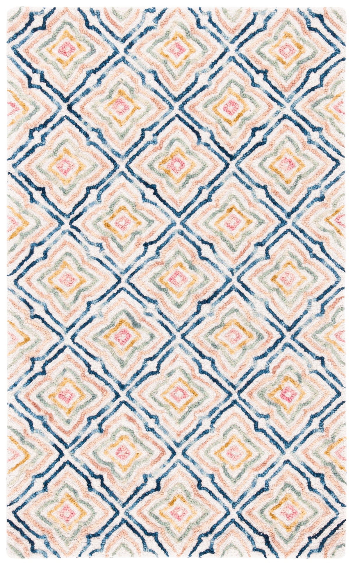 Safavieh Trace Trc512A Ivory/Navy Rugs.