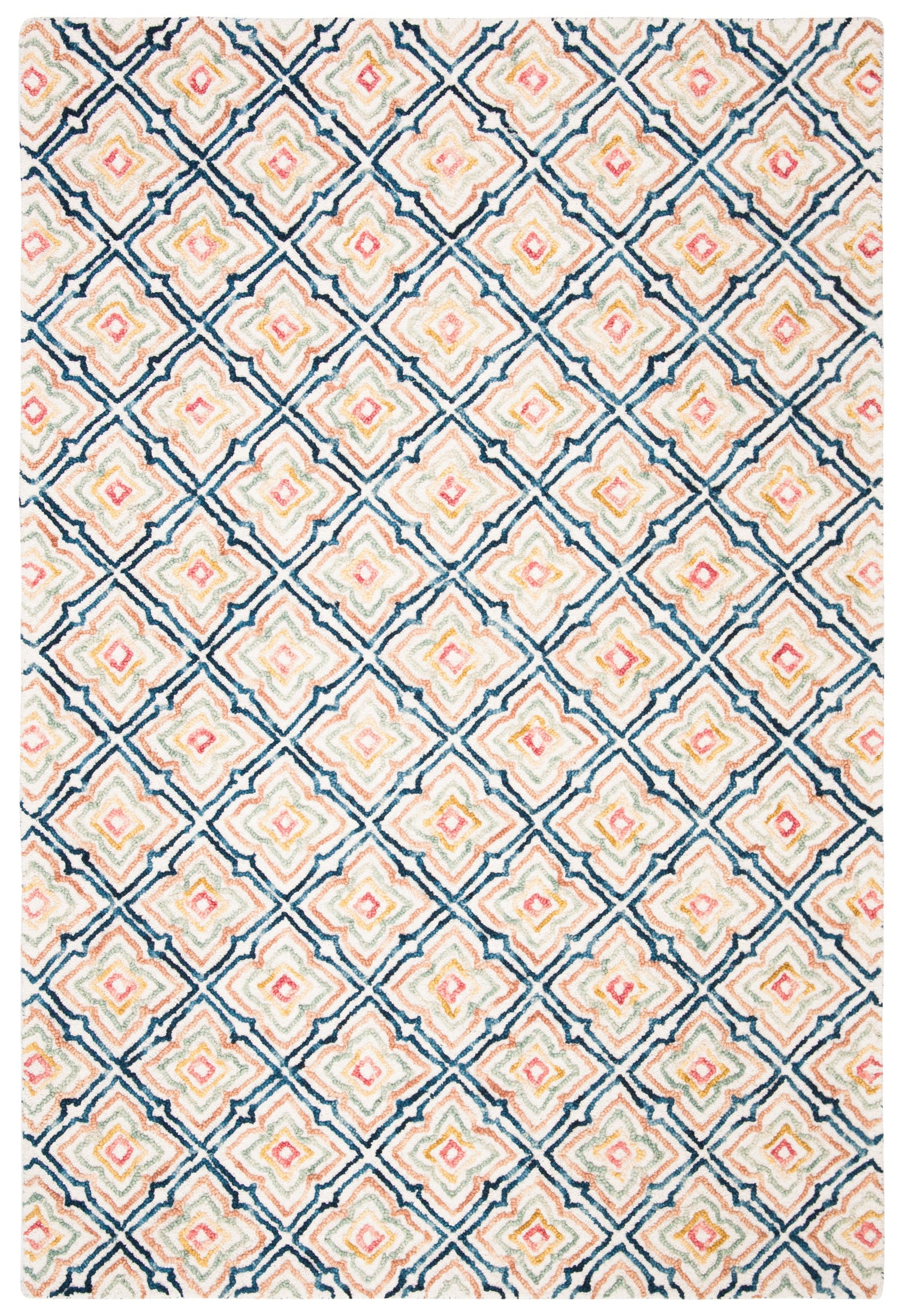 Safavieh Trace Trc512A Ivory/Navy Rugs.