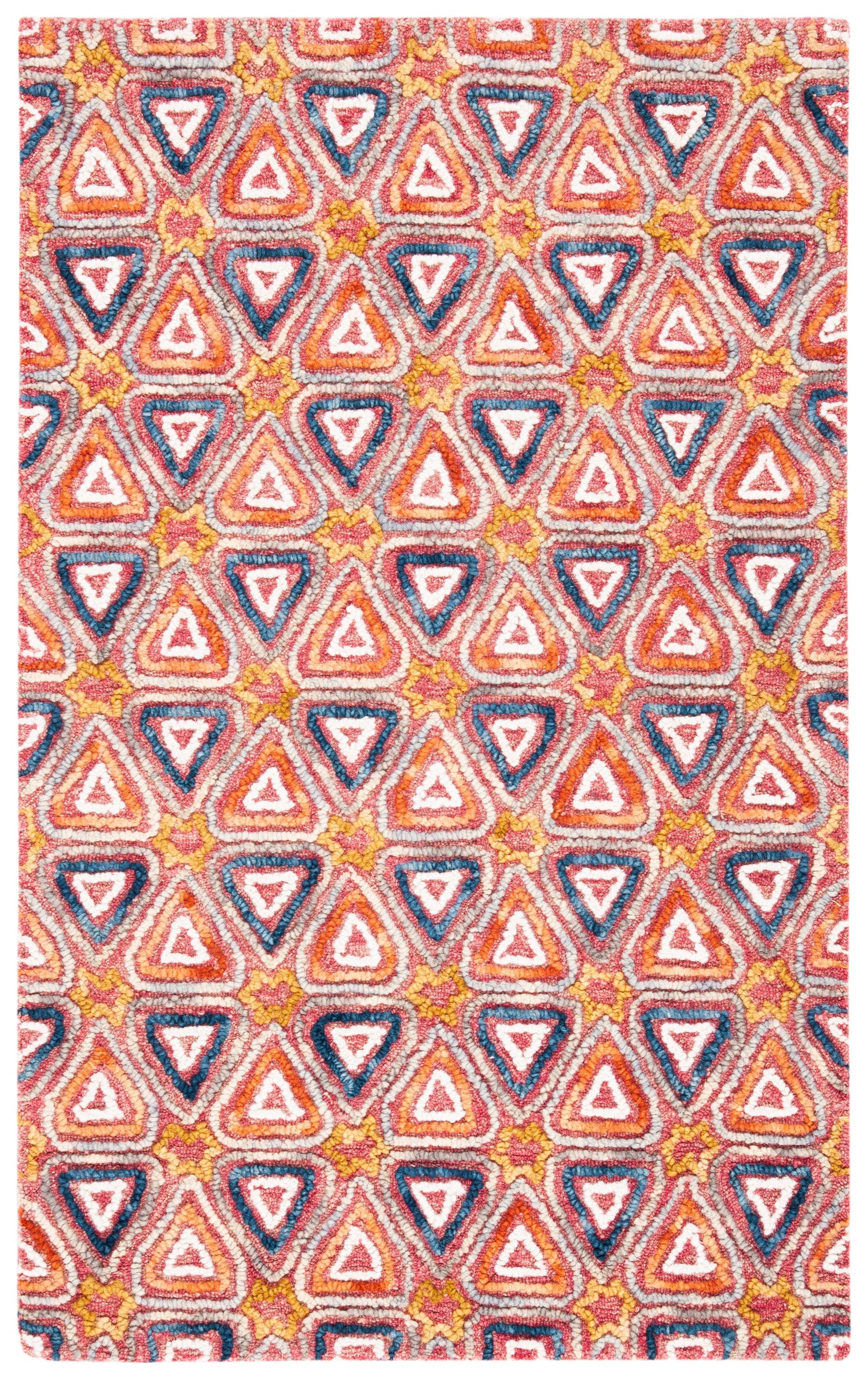 Safavieh Trace Trc514Q Red/Navy Rugs.