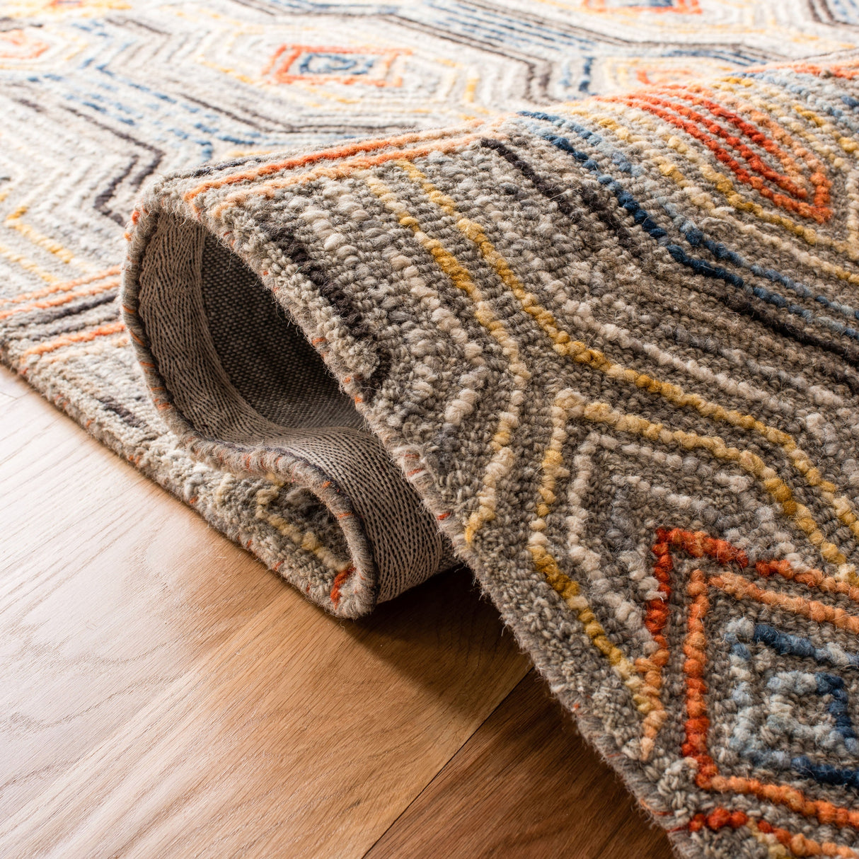 Safavieh Trace Trc515F Grey/Blue Rugs.