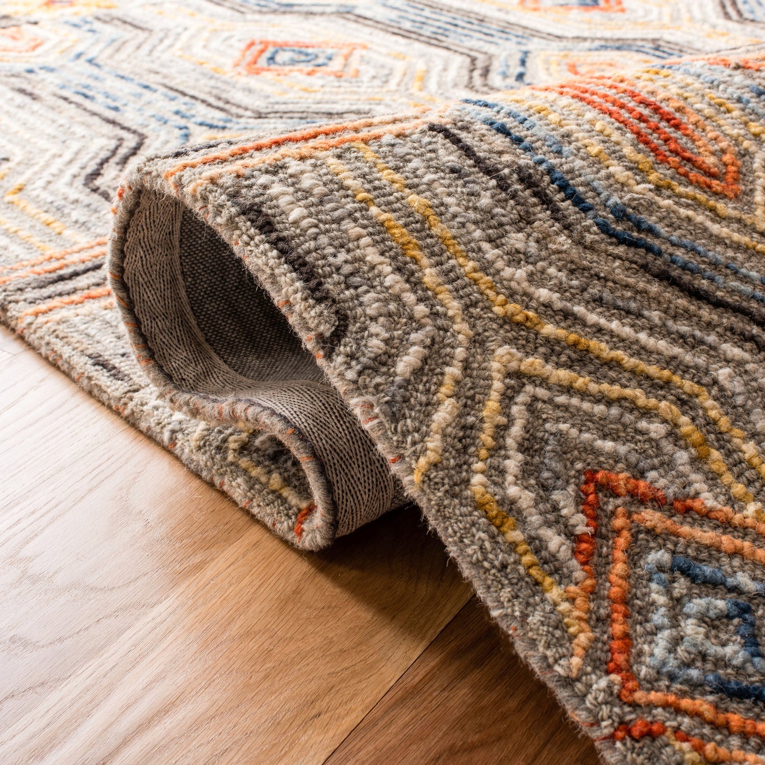 Safavieh Trace Trc515F Grey/Blue Rugs.