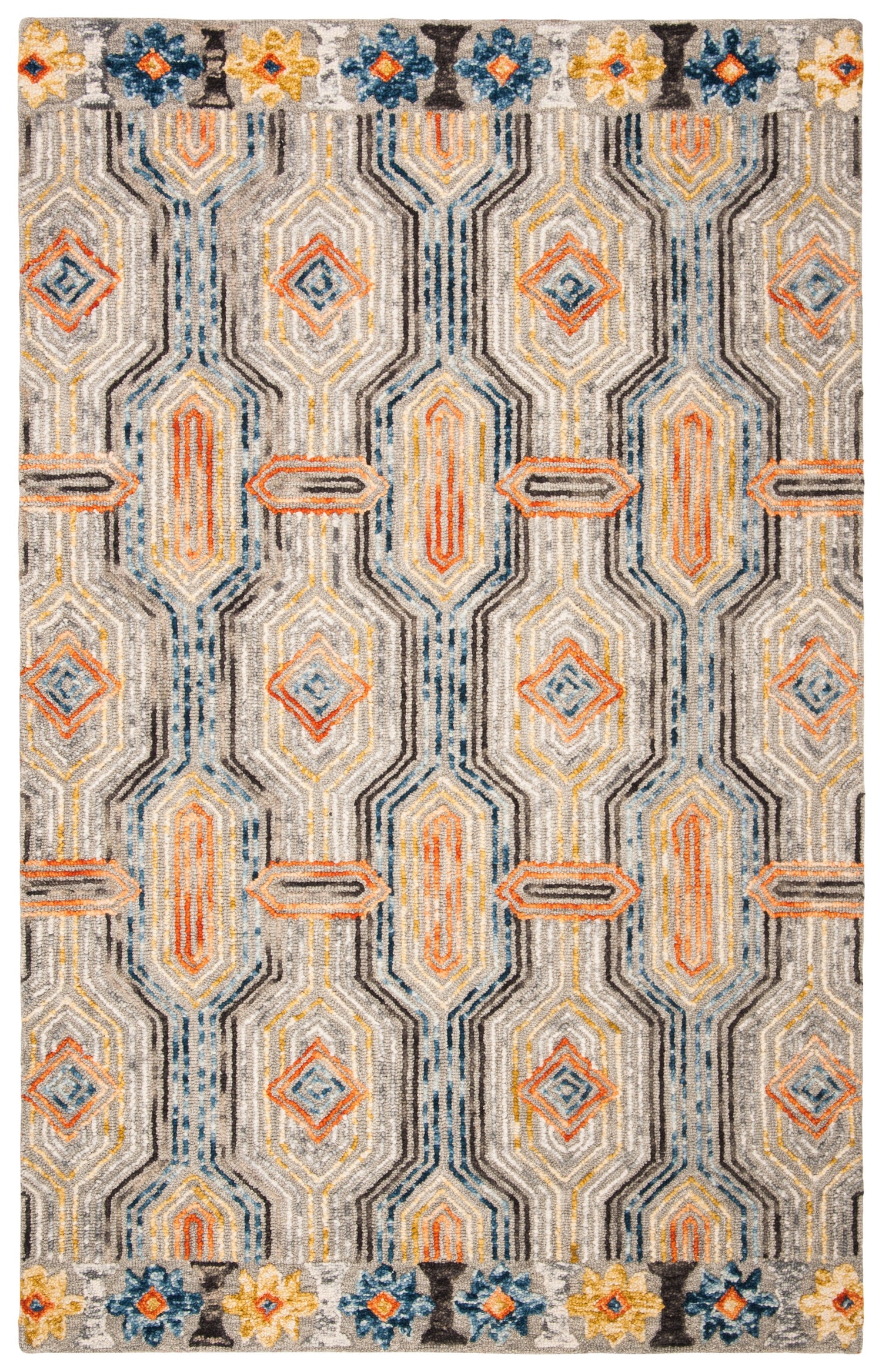 Safavieh Trace Trc515F Grey/Blue Rugs.