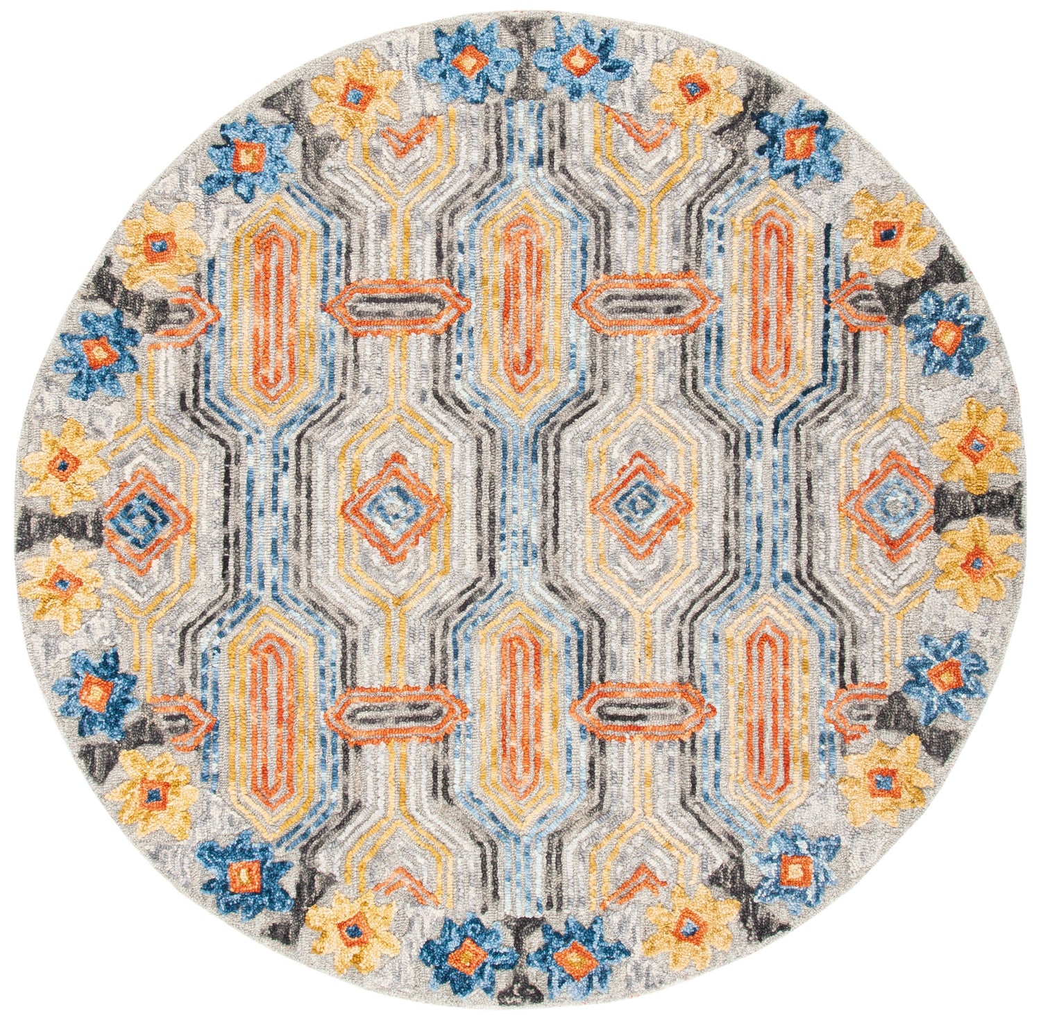 Safavieh Trace Trc515F Grey/Blue Rugs.