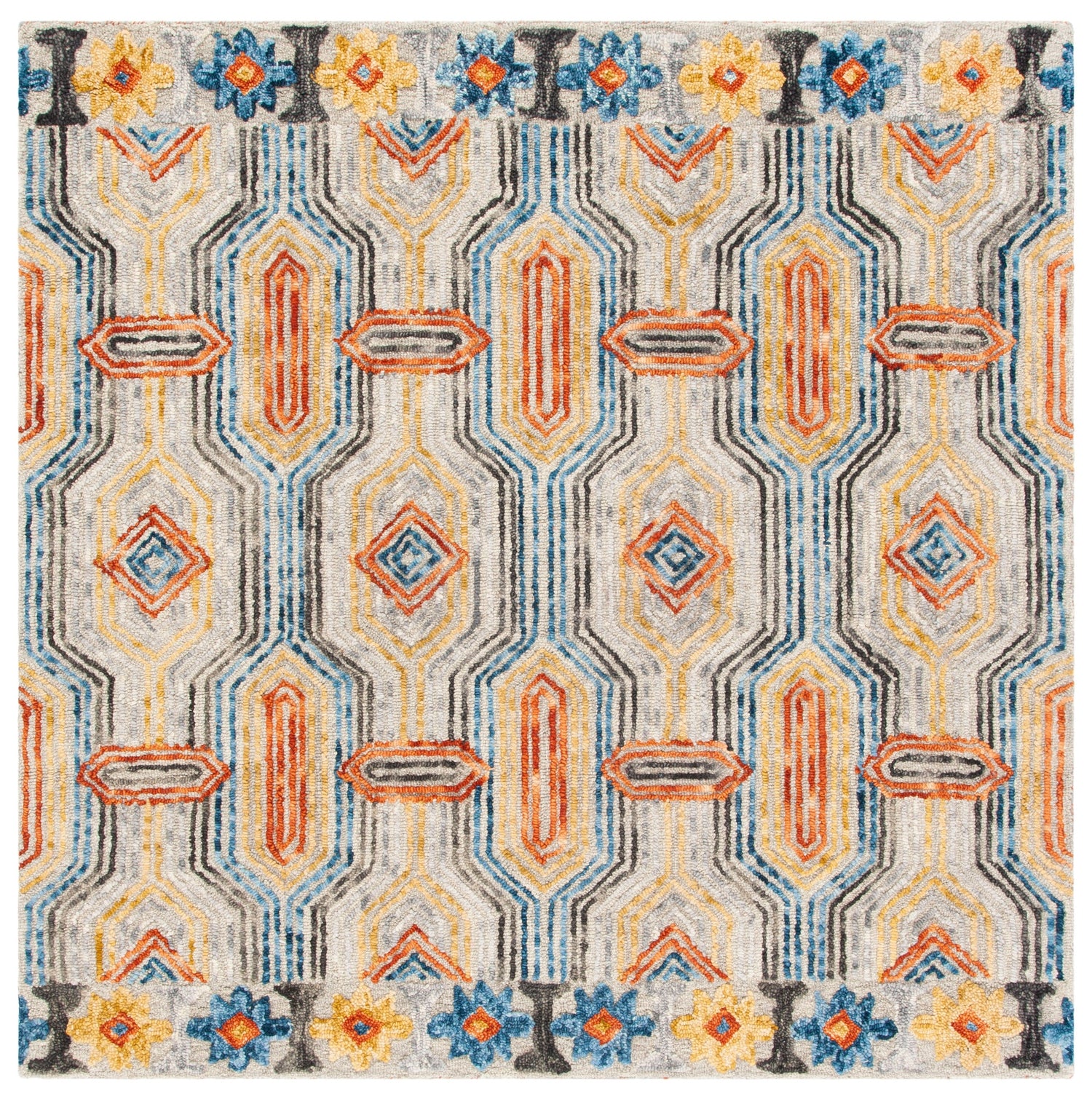 Safavieh Trace Trc515F Grey/Blue Rugs.