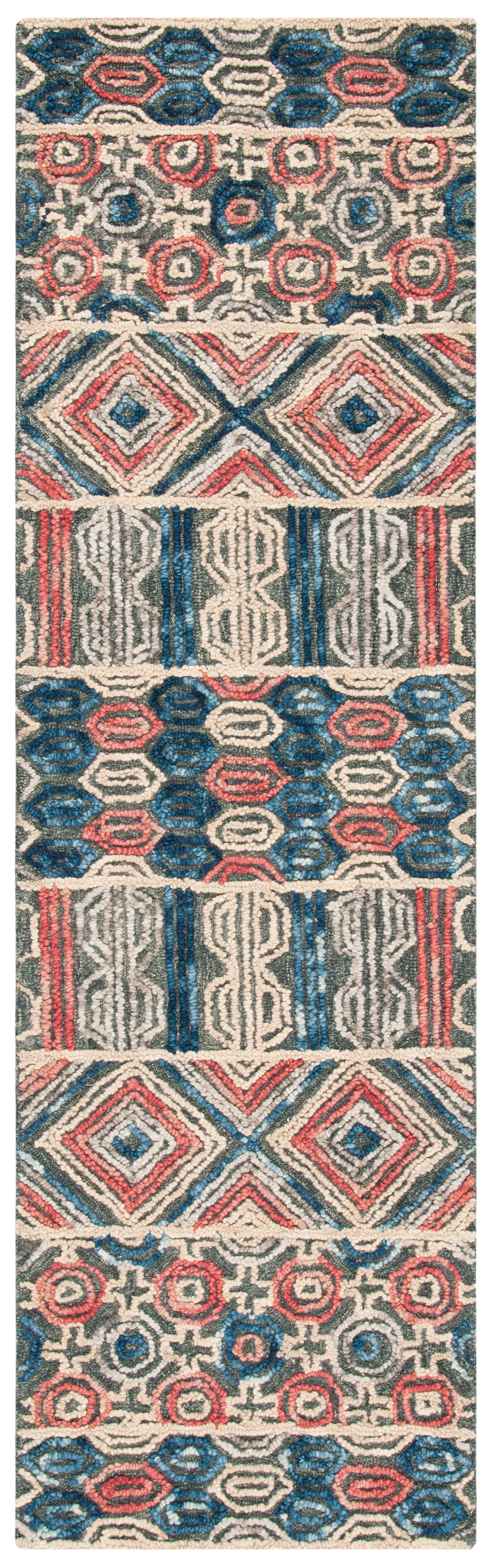 Safavieh Trace Trc516F Grey/Navy Rugs.