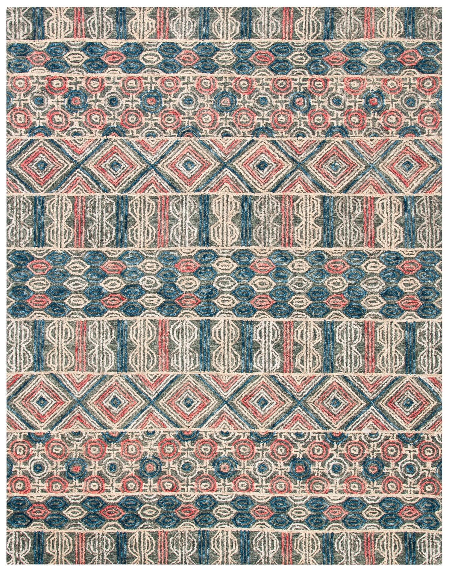 Safavieh Trace Trc516F Grey/Navy Rugs.