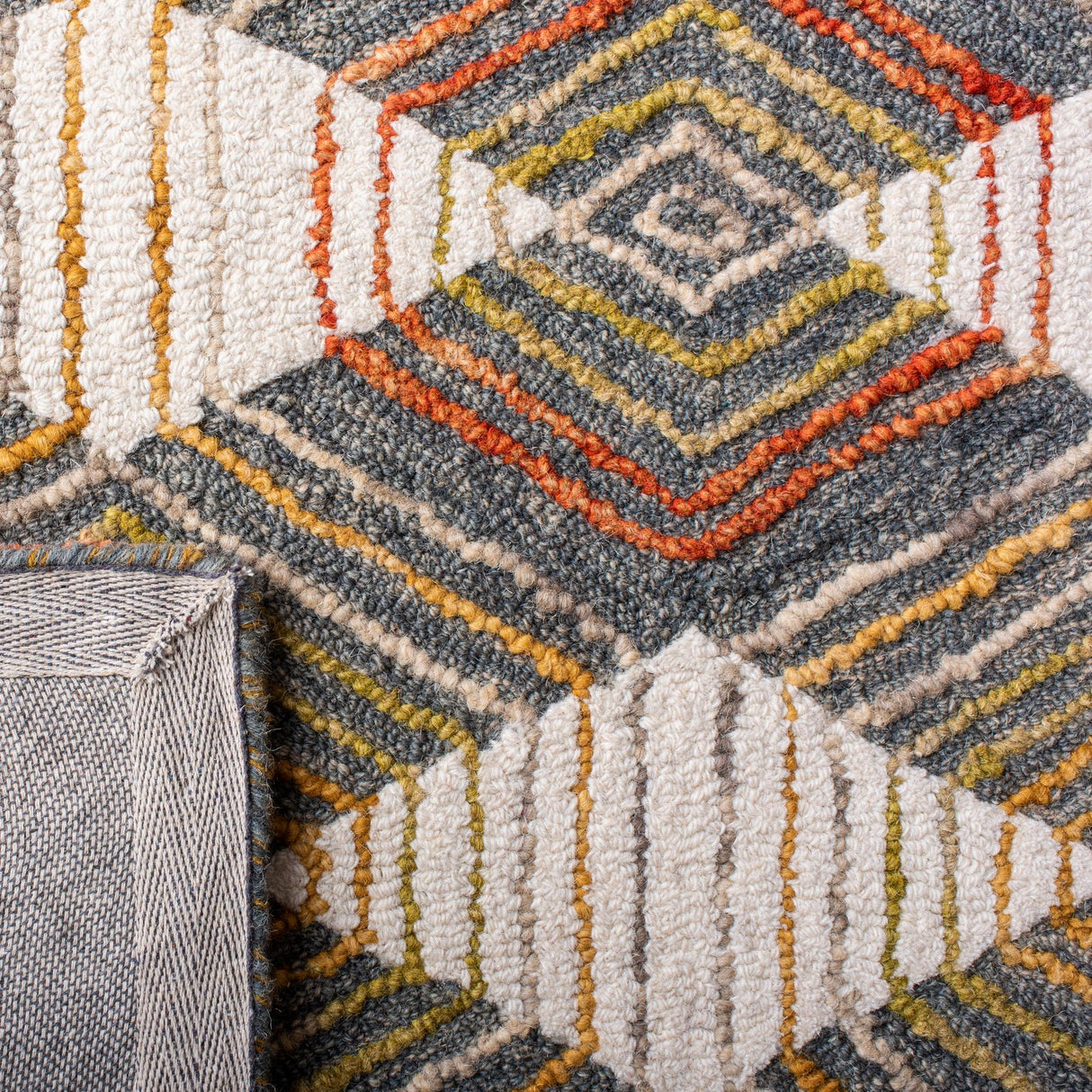 Safavieh Trace Trc522M Blue/Ivory Rugs.