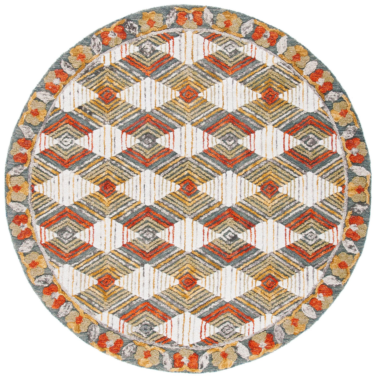 Safavieh Trace Trc522M Blue/Ivory Rugs.