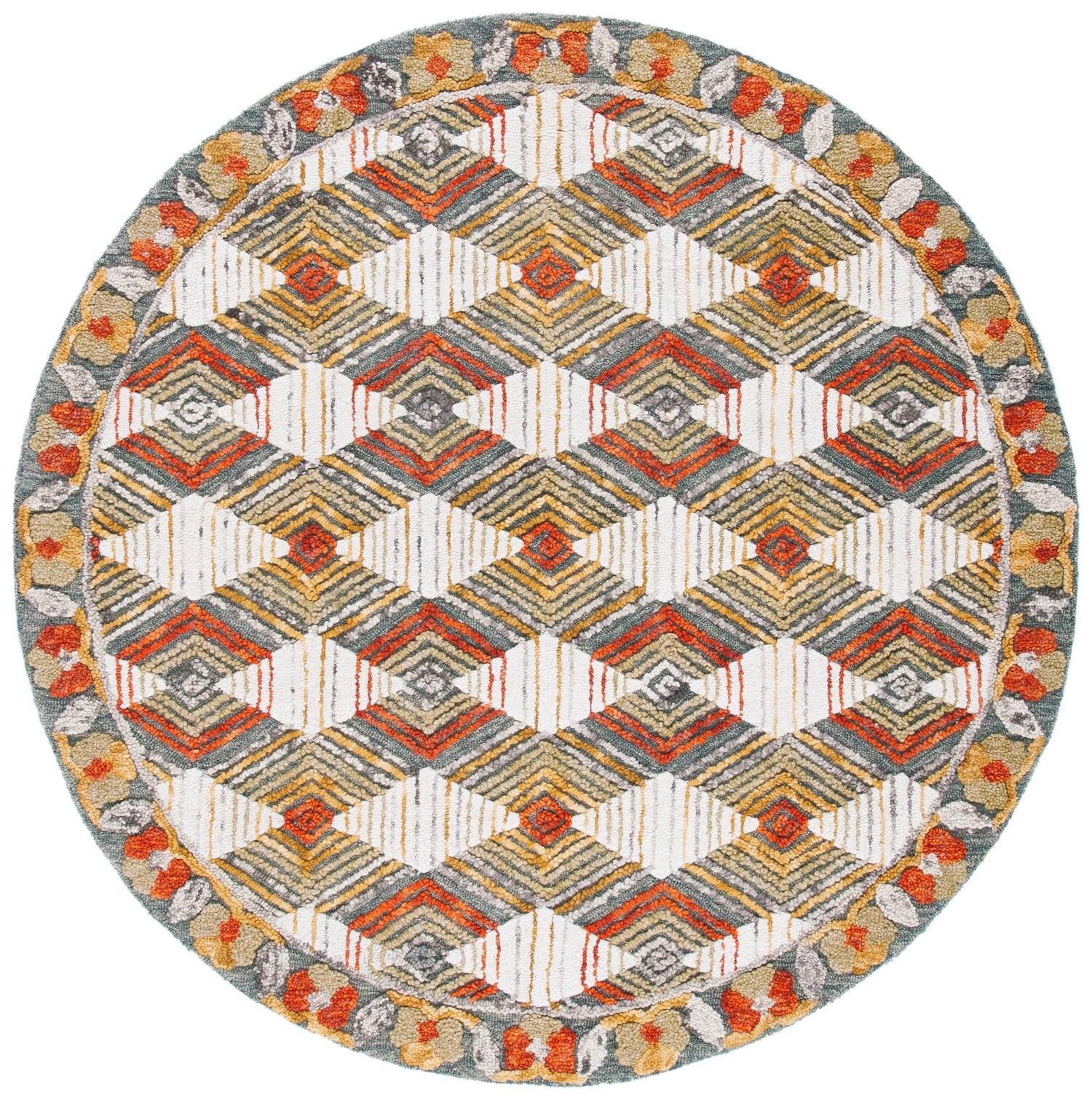 Safavieh Trace Trc522M Blue/Ivory Rugs.