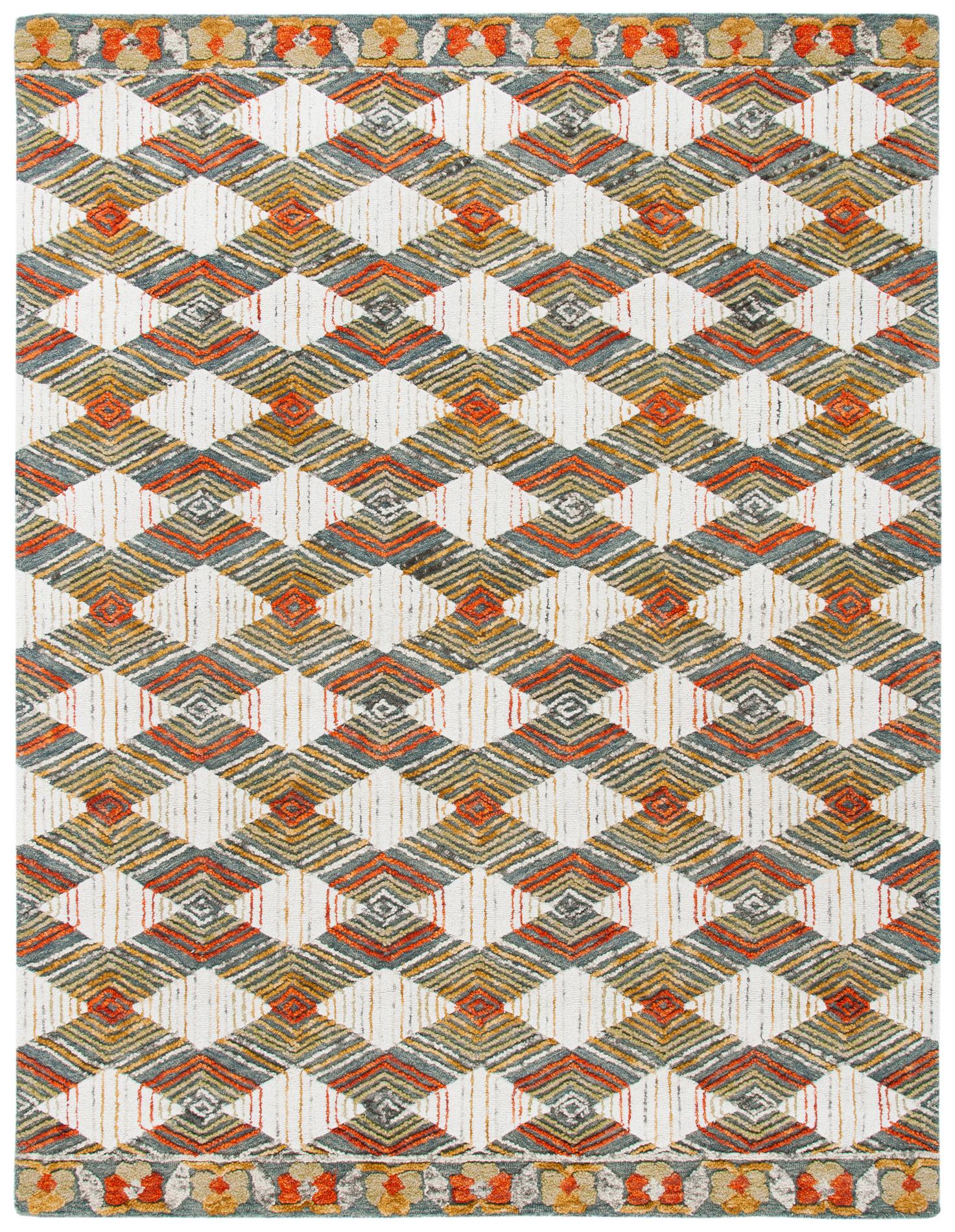 Safavieh Trace Trc522M Blue/Ivory Rugs.