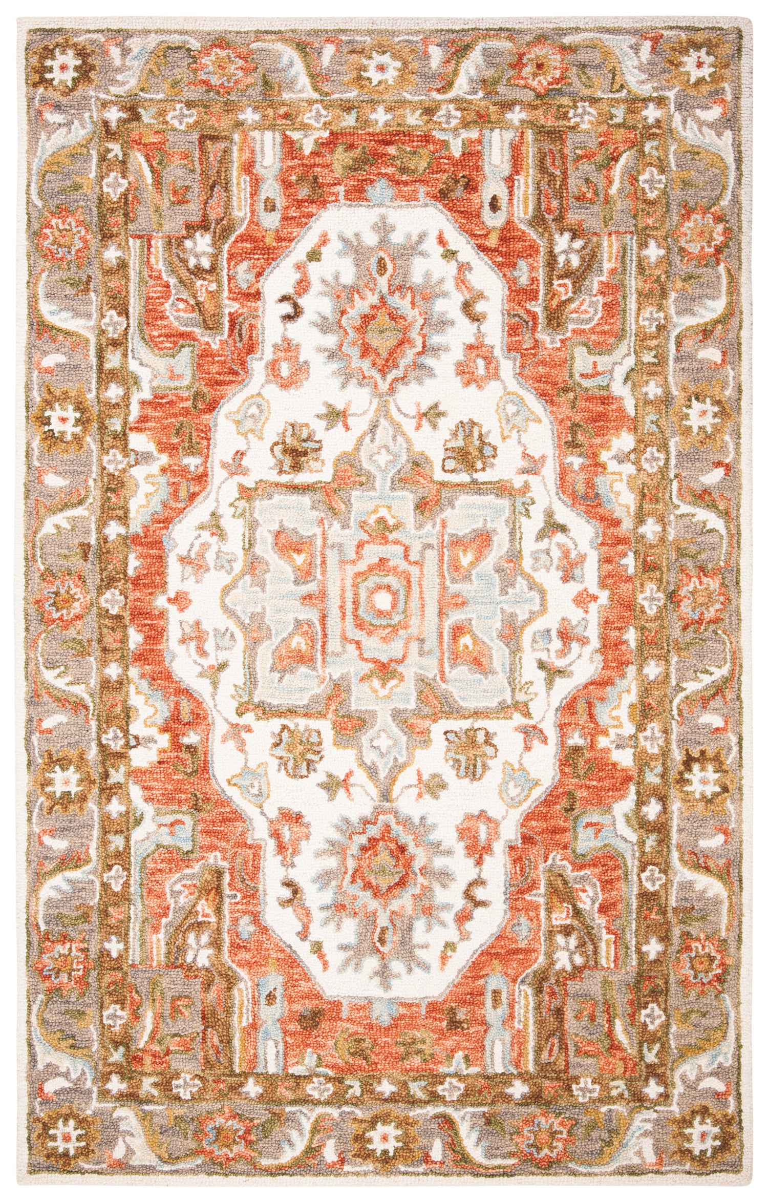 Safavieh Trace Trc523A Ivory/Red Rugs.