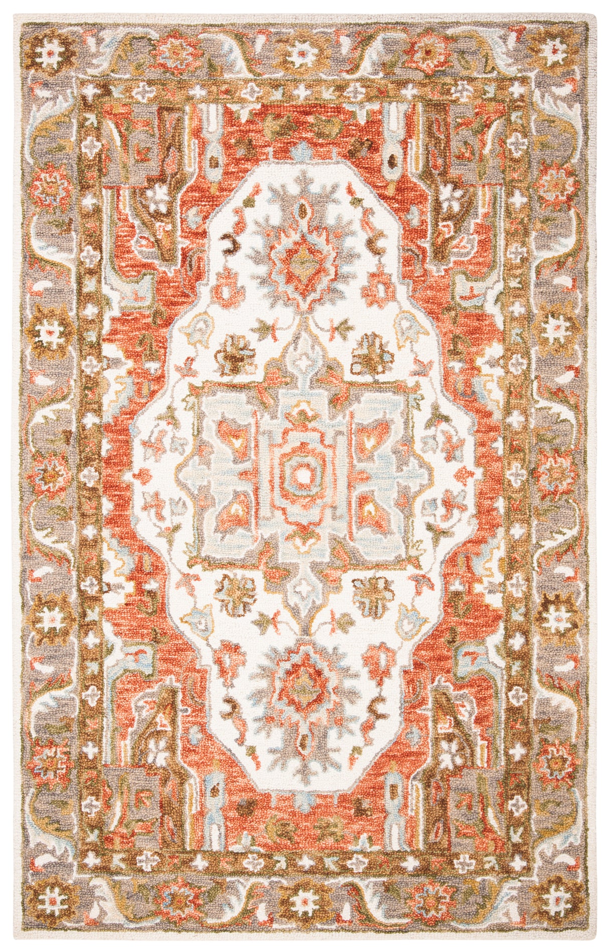 Safavieh Trace Trc523A Ivory/Red Rugs.