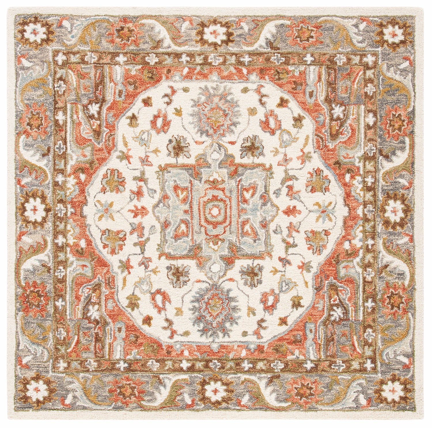 Safavieh Trace Trc523A Ivory/Red Rugs.