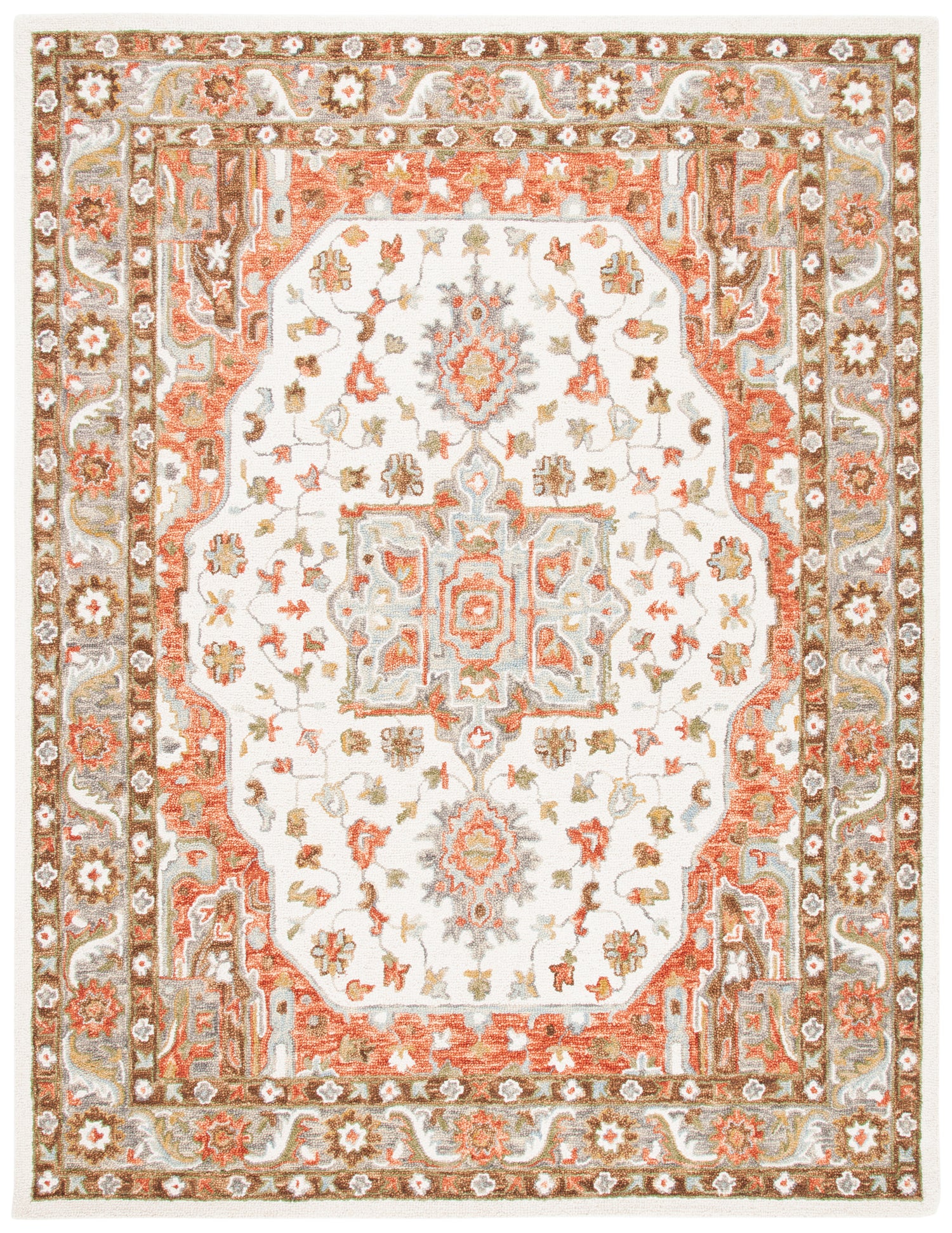 Safavieh Trace Trc523A Ivory/Red Rugs.