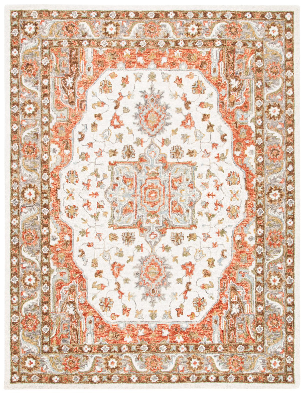 Safavieh Trace Trc523A Ivory/Red Rugs.