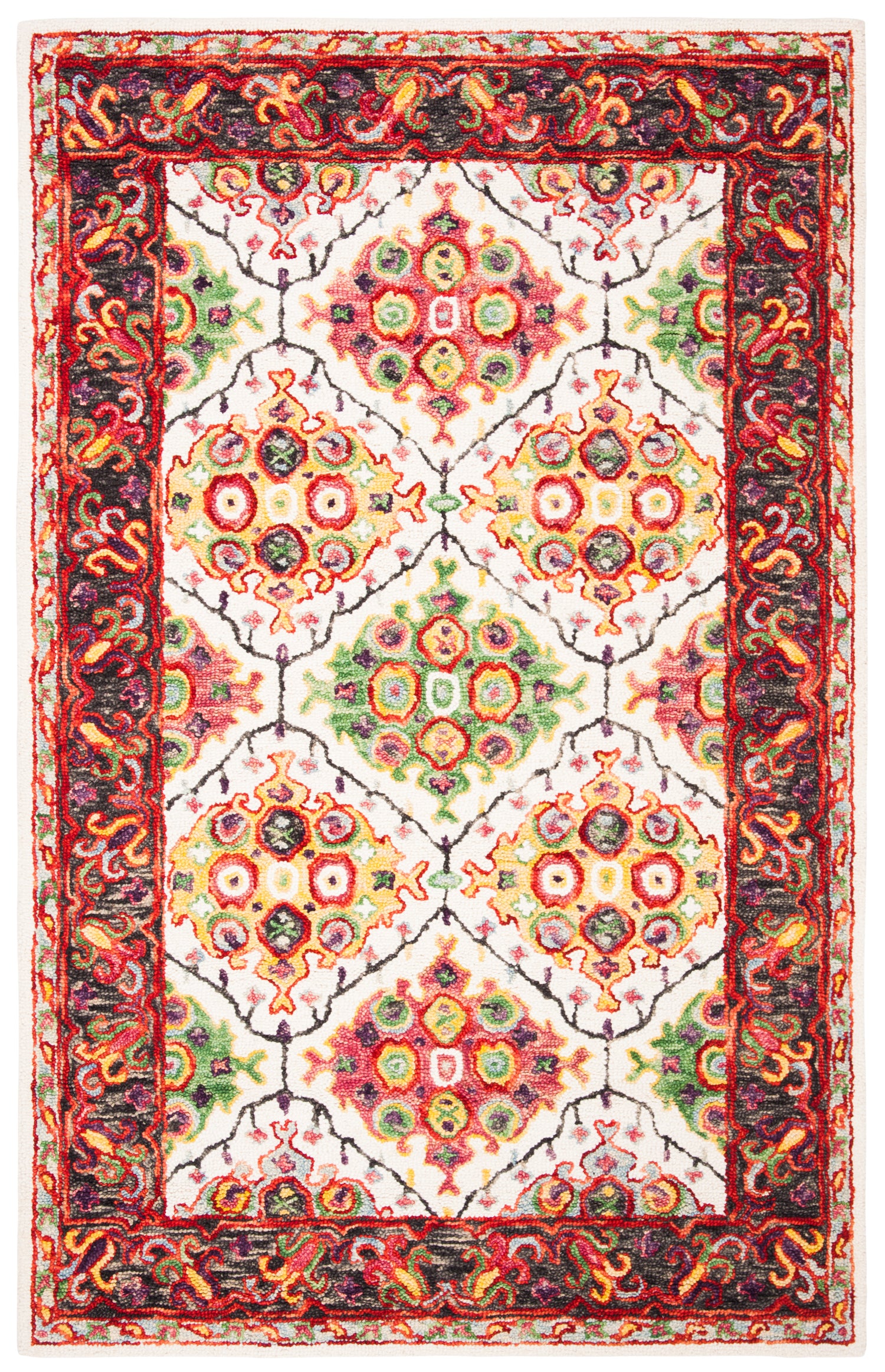 Safavieh Trace Trc524A Ivory/Red Rugs.