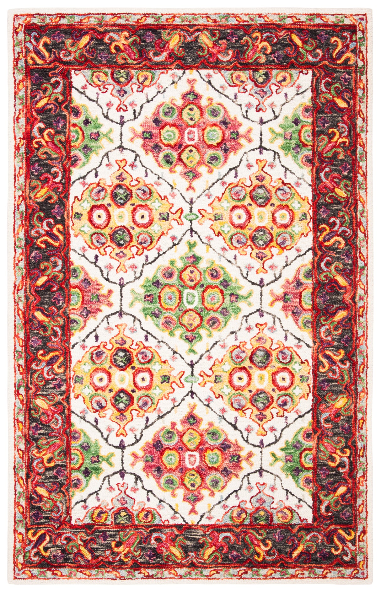 Safavieh Trace Trc524A Ivory/Red Rugs.