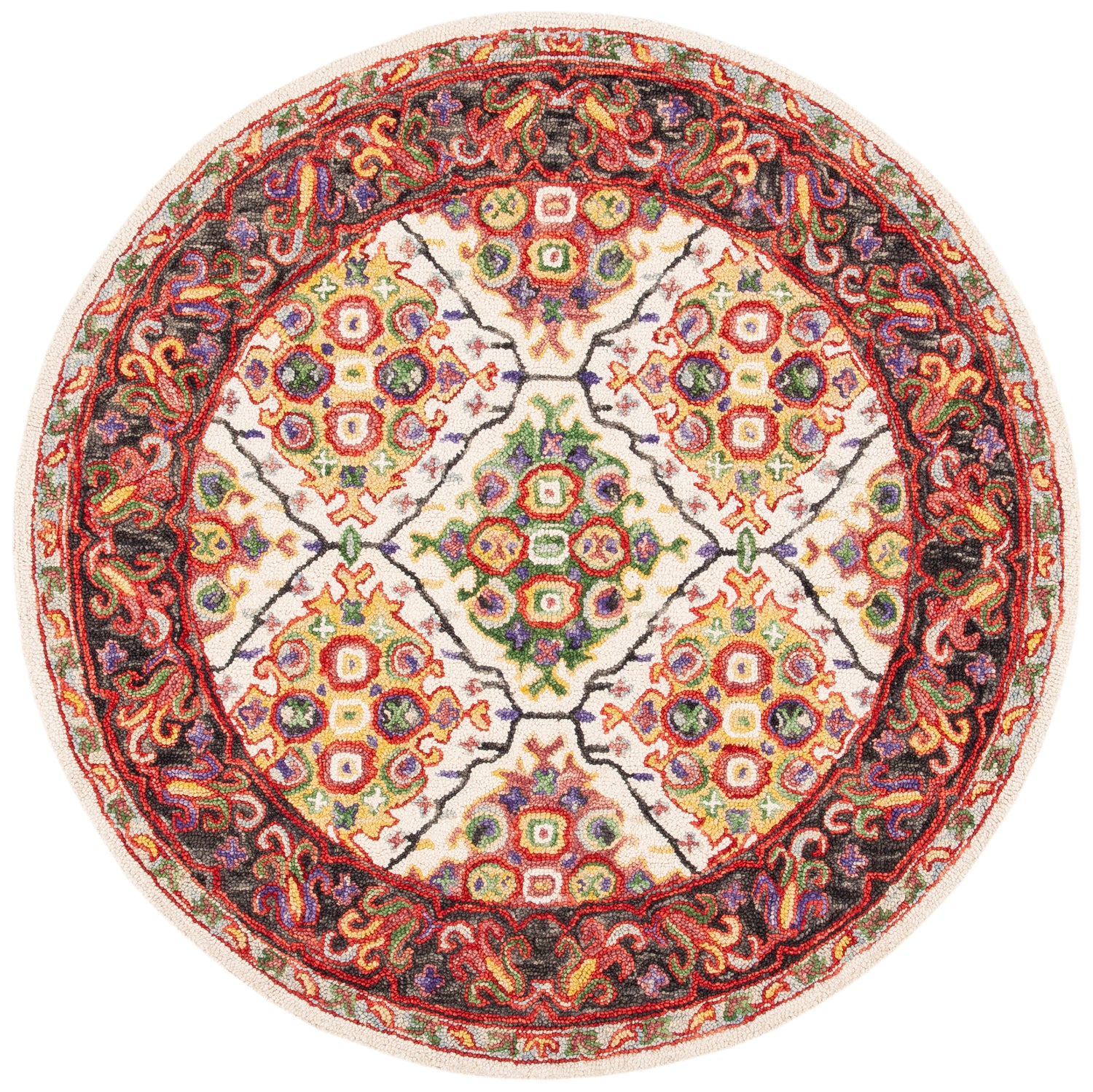 Safavieh Trace Trc524A Ivory/Red Rugs.