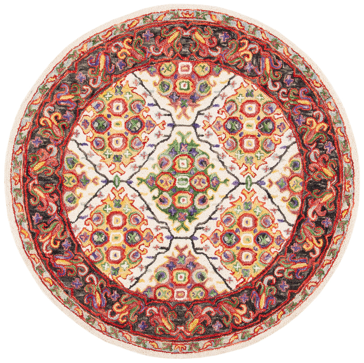 Safavieh Trace Trc524A Ivory/Red Rugs.