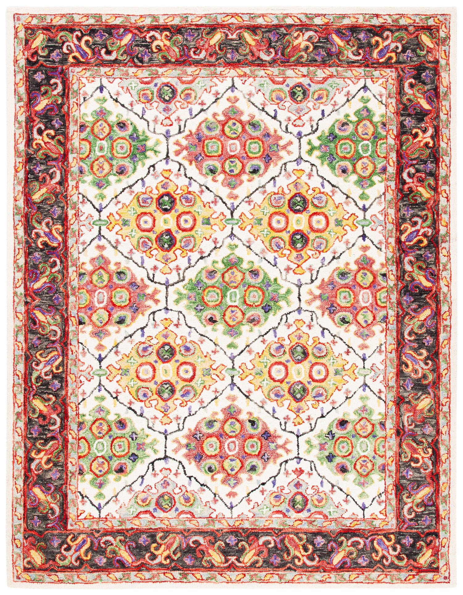 Safavieh Trace Trc524A Ivory/Red Rugs.
