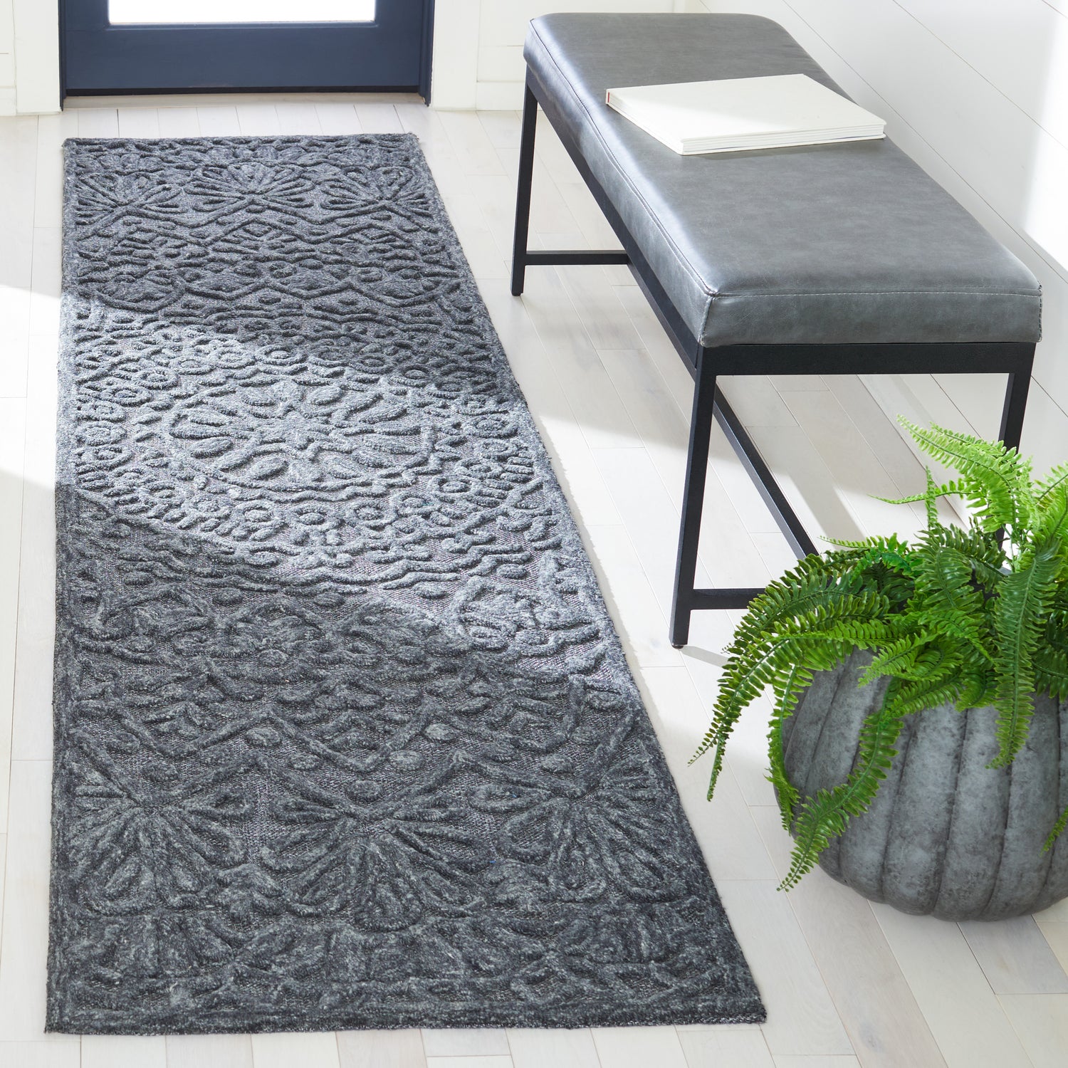 Safavieh Trace Trc601H Dark Grey Rugs.
