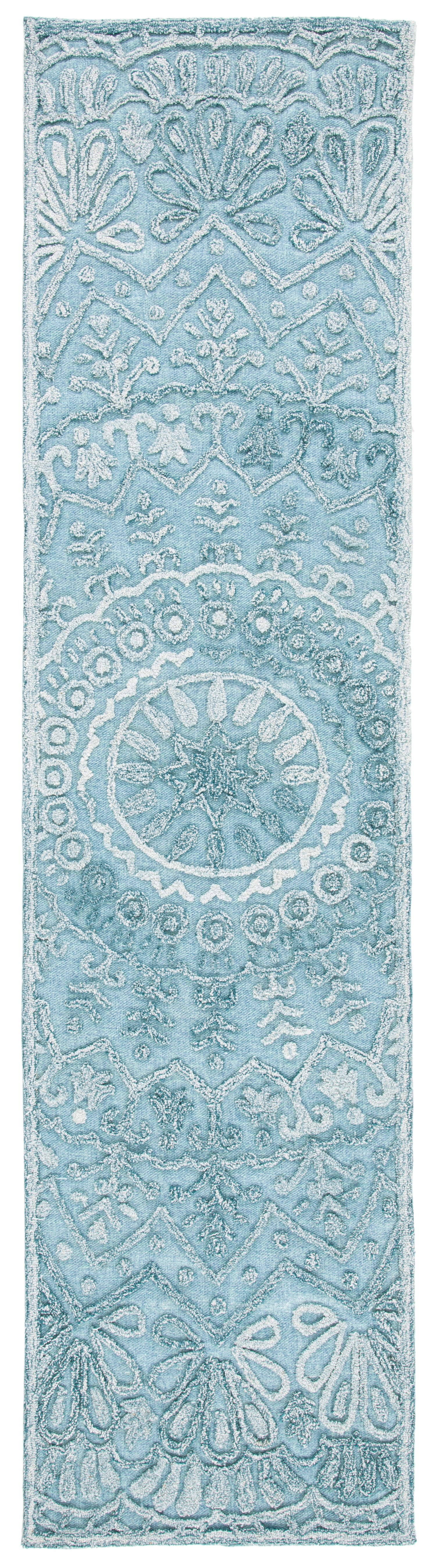 Safavieh Trace Trc601K Turquoise/Green Rug.
