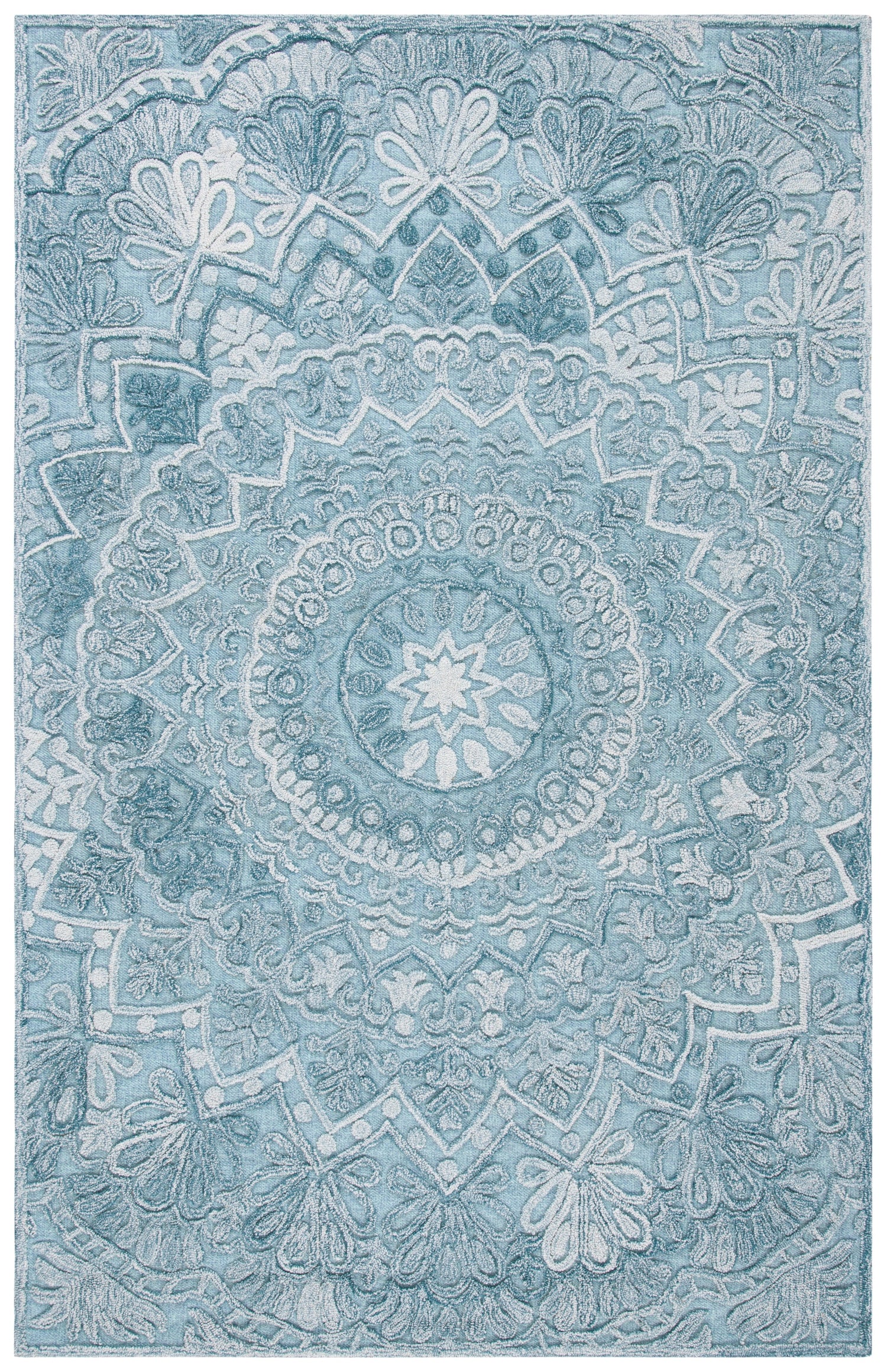 Safavieh Trace Trc601K Turquoise/Green Rug.