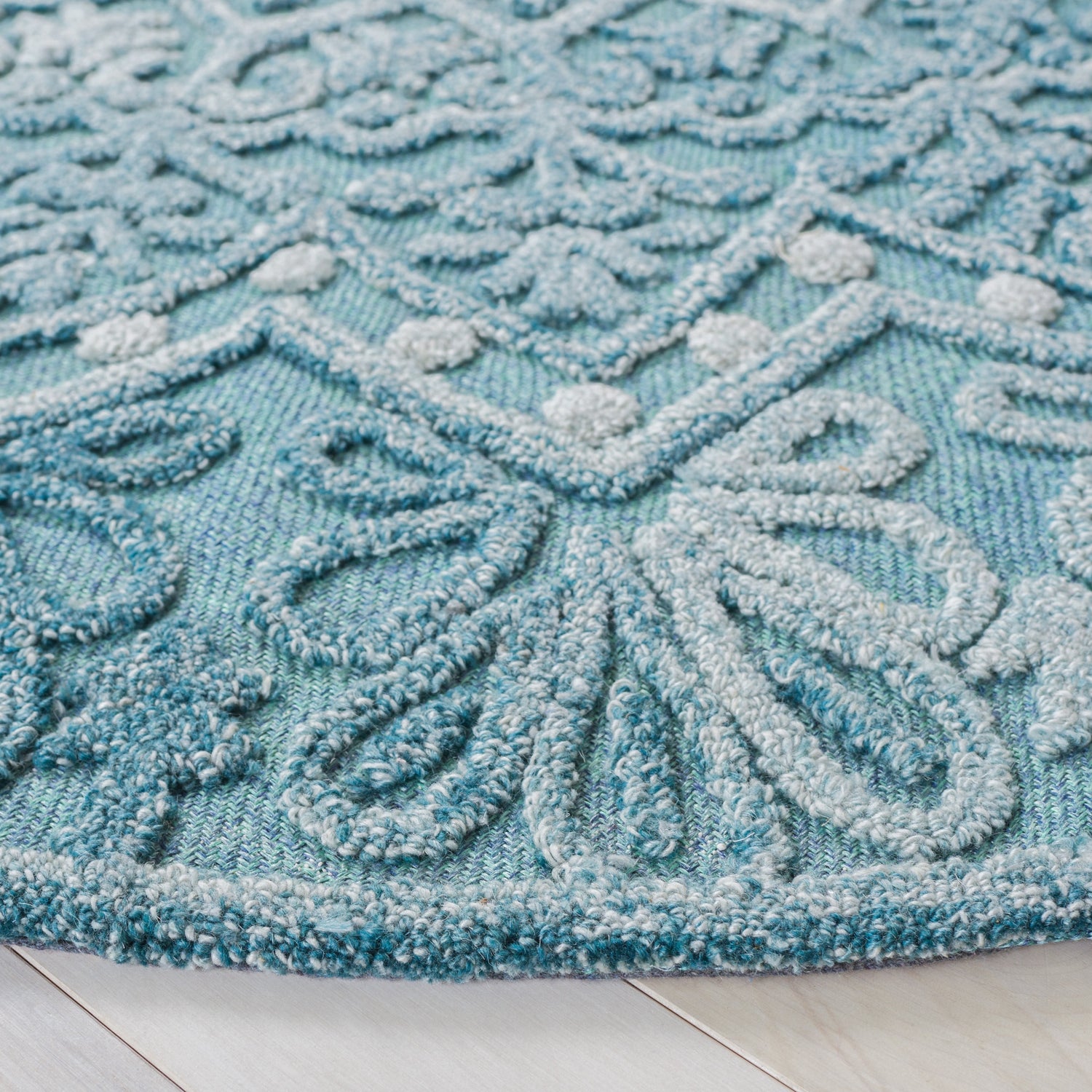 Safavieh Trace Trc601K Turquoise/Green Rug.