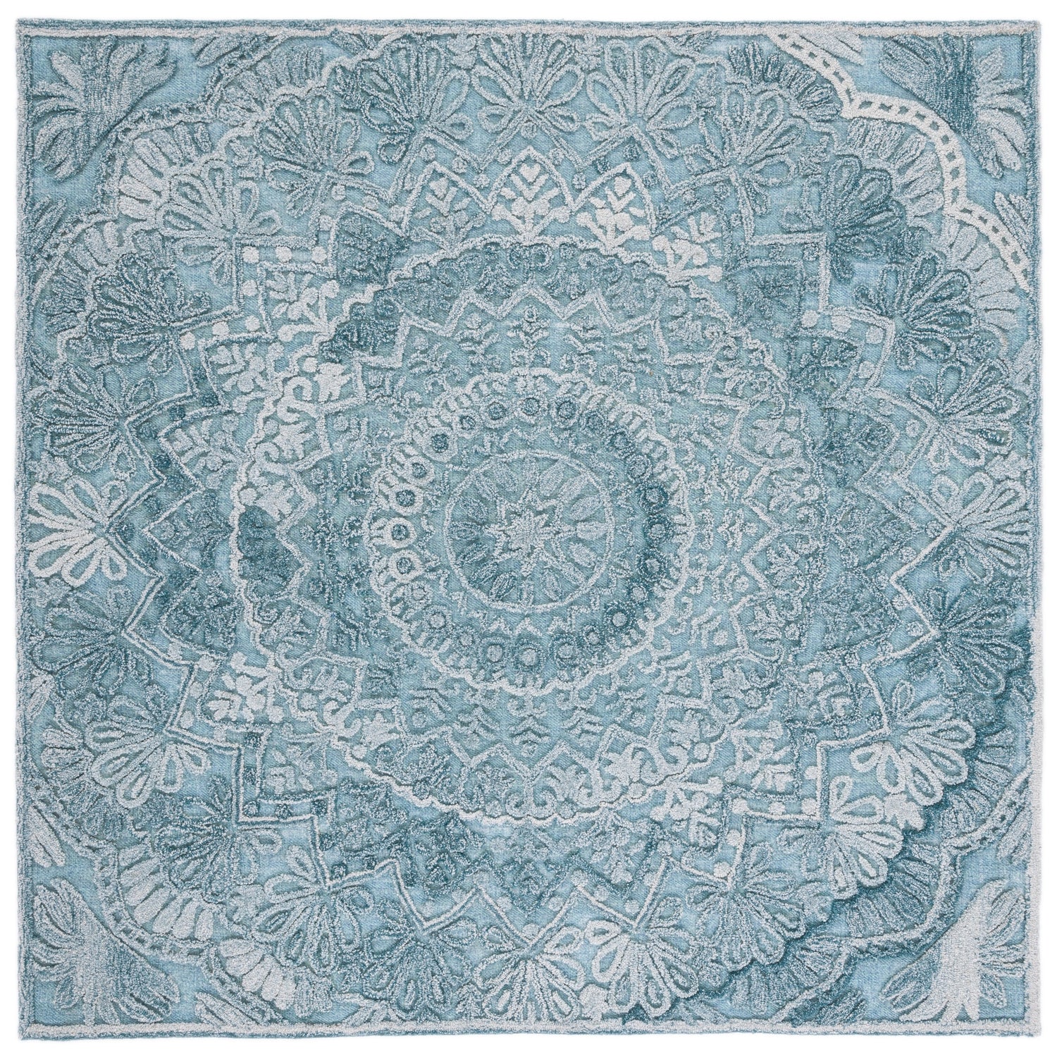 Safavieh Trace Trc601K Turquoise/Green Rug.