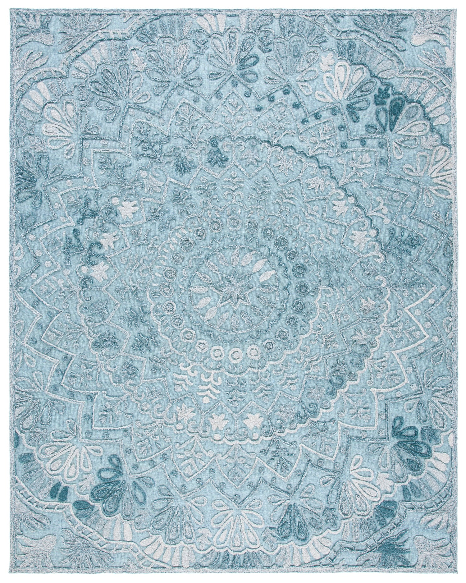 Safavieh Trace Trc601K Turquoise/Green Rug.