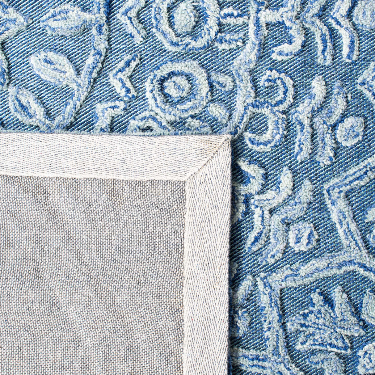 Safavieh Trace Trc601M Blue/Light Green Rugs.
