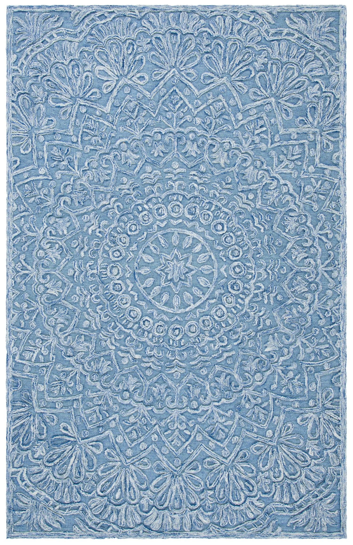 Safavieh Trace Trc601M Blue/Light Green Rugs.